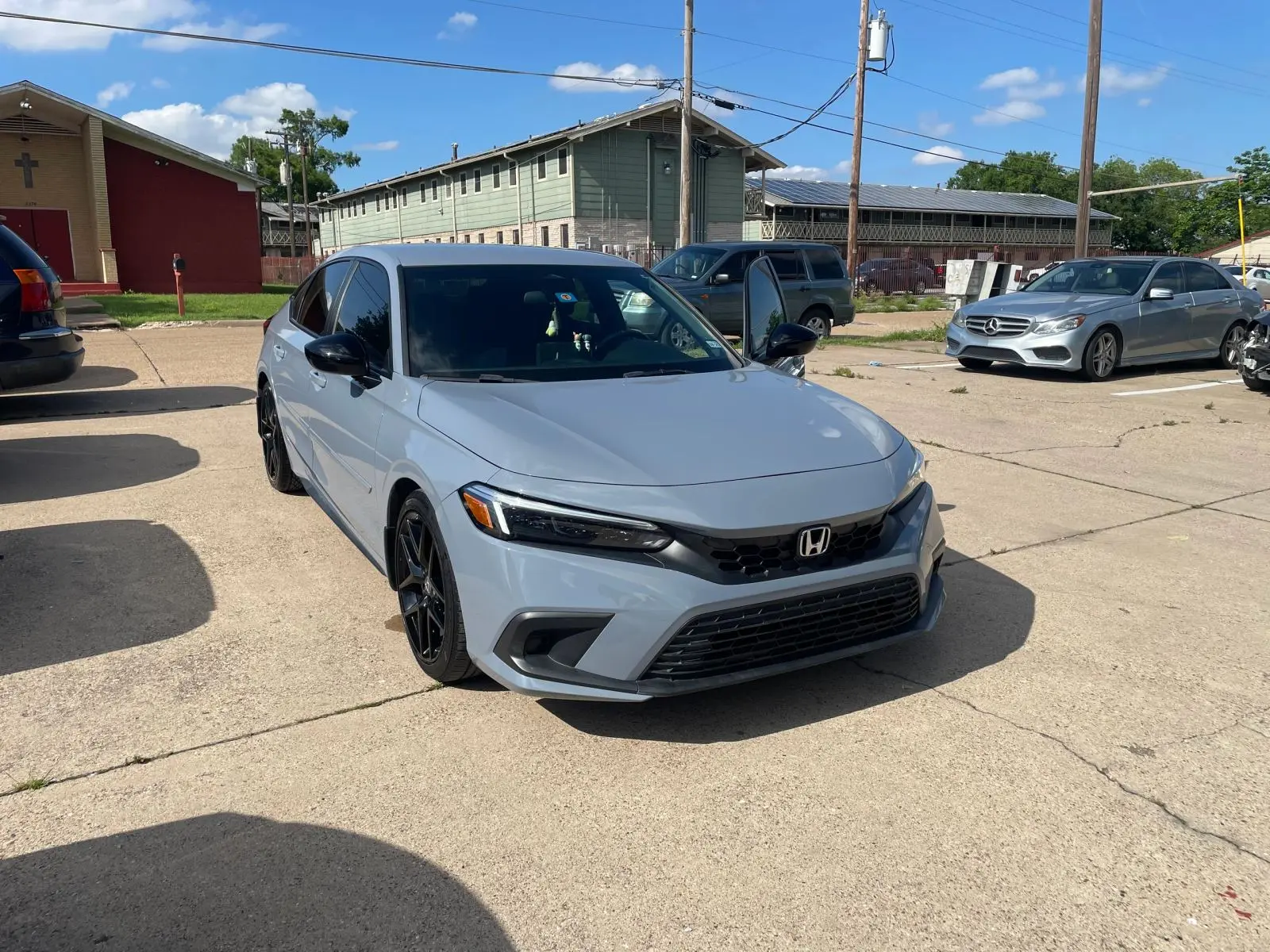 The same Honda Civic repaired